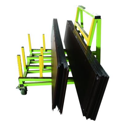 China Glass-Glass Rack Transport Trolley Wooden Board Panel Matching Storage Rack For Industrial for sale