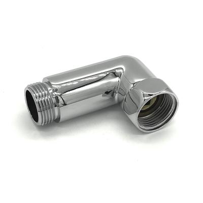 China Top Selling Chrome Elbow Female-Male Bend New Brass Polished High Pressure Coupling Pipe Duct Type Connecting Fittings for sale