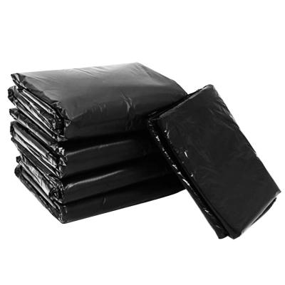 China Disposable Heavy Duty Shopping Packaging Bags Supplier HDPE Plastic OEM Customized Logo For Home Waste Trash Black Garbage Bag for sale