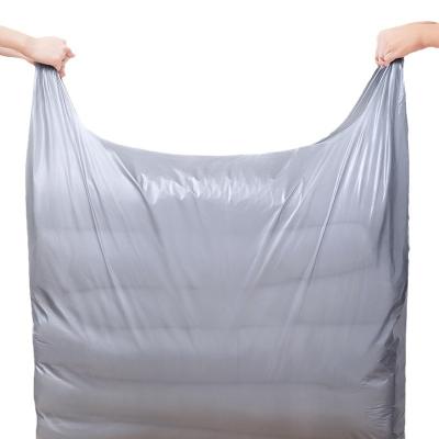 China Disposable Custom Plastic Pe 60 80 120 240 Gallon Quilt Clothes Toy Storage Dustproof Large Heavy Duty Bags with Handle for sale