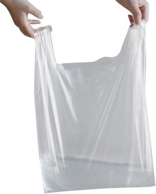 China Disposable Disposable Plastic HDPE LDPE T-Shirt Shopping Polythene Bag Supermarket Grocery Retail Sack Shopping Bags for sale