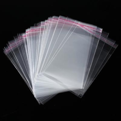 China Recyclable Customized OPP Self Adhesive Seal clear plastic bags Cellophane Packaging Bags Transparent Self Adhesive Seal pouch for sale
