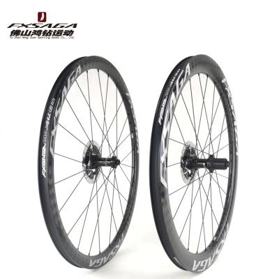 China Road Bikes CX7 Wheelset Road Bike 700c Disc Brake High Quality Carbon Bicycle Wheel for sale