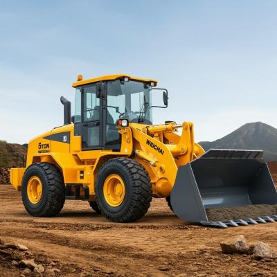 China 5ton ZL50GN WEICHAI Engine Rock Bucket Wheel Loader for sale