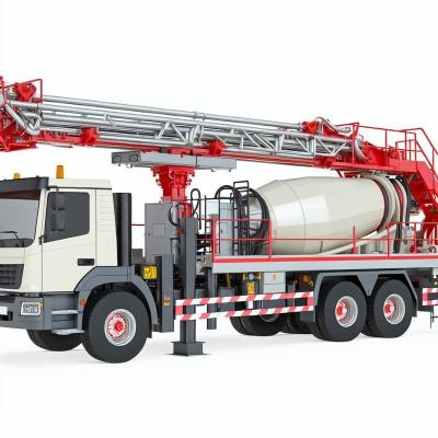China HB58K Filling Height 1540mm 6 Section 58m Concrete Pump Truck for sale