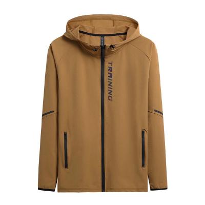 China Factory Wholesale Breathable Full Tank Top Full Zipper Khaki Factory Jacket Hoodies for sale