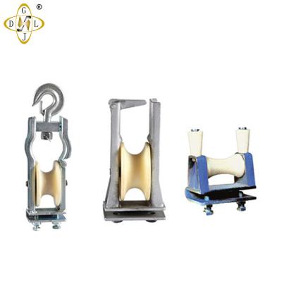 China Building Material Shops Cable Pulley System Cable Pulling Rollers Cable Laying Roller for sale