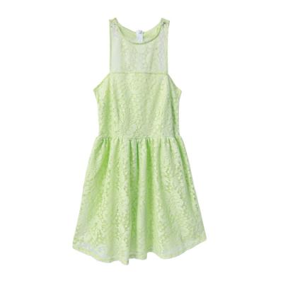 China Newest Design 2022 Summer Breathable Green Crew Neck Elegant Casual Sleeveless Dress For Women for sale