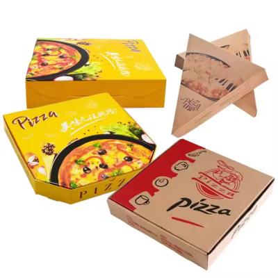 China Caja de pizza personalizada de papel corrugado biodegradable de calidad de comida rápida para paquetes de alimentos de leche y panadería en venta