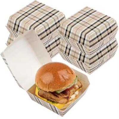 China Burger Box Biodegradable Wholesale Customized Fast Food Packaging Box for sale