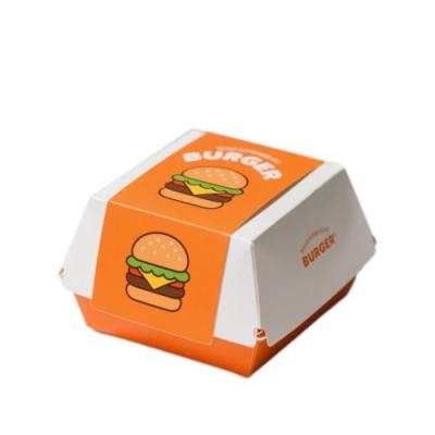 China Cajas de embalaje de alimentos de papel personalizado-precio caliente Contenedores de alimentos desechables Cajas de hamburguesas en venta