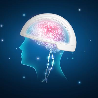 China frecuencia de 810nm Brain Injury Therapy Photobiomodulation Helmet ajustable para Olders en venta