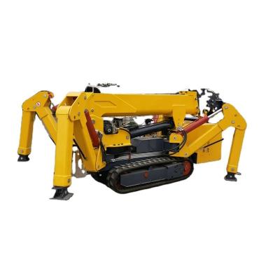 China Other construction automatic electric 2t roof 3 ton 5t 8 ton mini claw machine tracked crawler boom crane ladder for sale