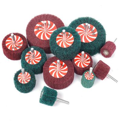 China 15# Scrubbing Pad Brush Nylon Polishing Abrasive Sweep Fiber Grinding Sanding Head Buffing Buffing Wheel For Dremel Grinding Tools for sale