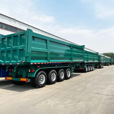 China 40ft 2/3/4/5/6 Axle 40 Ton 60 Tons 70t Rear Trailer Tipper Truck Dump Semi Trailers for sale