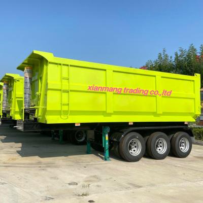 China 24m3 3-Axis Dump Semi-Trailer U-Shaped Bucket Standard (Size 9400mm×2400mm×3300mm) for sale