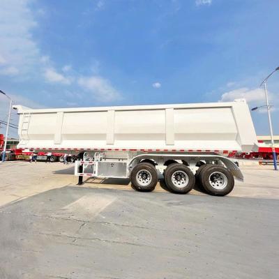 China 24m3 3-Axis Dump Semi-Trailer U-Shaped Bucket Standard (Size 9400mm×2400mm×3300mm) for sale