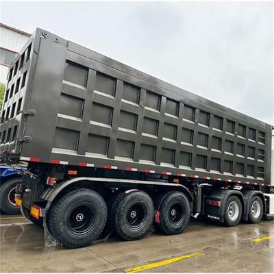 China Standard 3-Axis Semi-Trailer with 24 m3 Volume and 60ton Load Capacity for sale