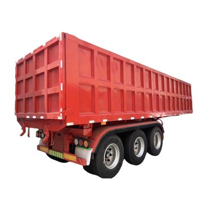 China 3 Axle 13T12 Tires Complete HYVA Hydraulic Lifting Cylinder Lifting System Dump Semi-Trailer for sale
