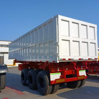 China 12 Tire 3-Axle JOST E100 Dump Semi-Trailer with 6mm Side Wall Thickness and Two-Speed Landing Gear for sale