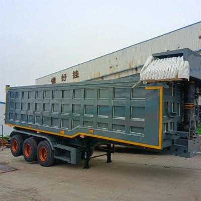China 3-Axle JOST 2.0/3.5-Inch Kingpin 12R20 Tires (12R22.5 Can Be Customized) Dump Semi Trailer for sale