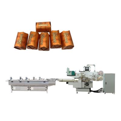 China Food Customized High Speed Chocolate Bar Foil Fold Over Seal Topping Wrapping Machine for sale