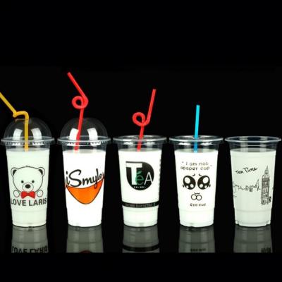 China Beverage Drinkware Type Recyclable 500ml PP 18oz Disposable Fruit Juice Cup for sale