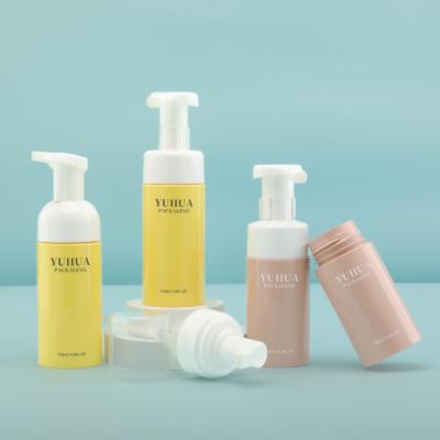 China Custom 100ml 120ml Plastic Foam Pump Bottle For Hand Wash Liquid Facial Cleanser Soap for sale
