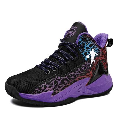 China Custom Made Fashionable Kid Fashion Children's Other Outdoor Kids Basketball Shoes High Top Sneakers For Kids for sale