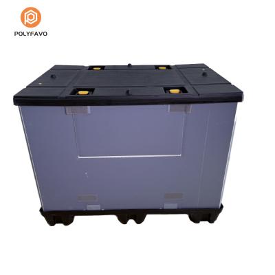 China PP honingraat verpakkingsdoos HDPE pallet hoesdoos voor logistiek transport Te koop