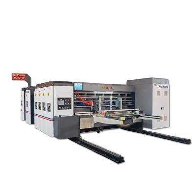 China Garment Shops Automatic Four Color High Speed Corrugated Cardboard Boxing Making Machine Carton Box Printing Slotting Die Cutting Machine for sale