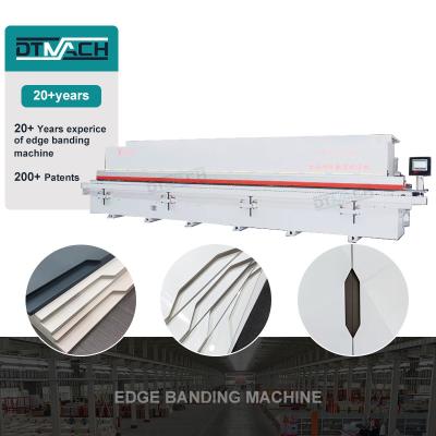 China DTMACH F371 professional mdf edge banding machine and cutting woodworking machine fully pvc auto edge banding for sale