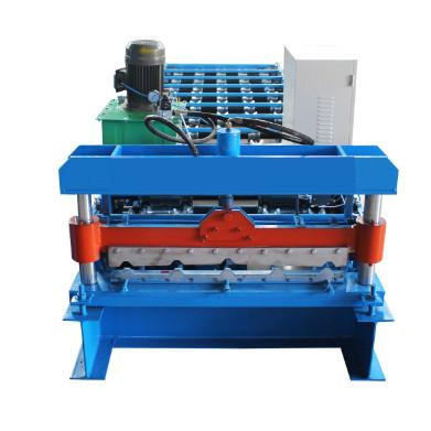 China Factrory Price 2.5T Wall Panel Roll Forming Machine Hydraulic Cutting With 50mm Shaft Diameter for sale