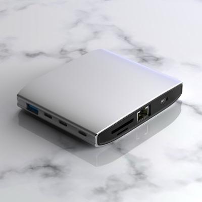 China Mobile Phone Types/Hot USB High Speed Type Amazon USB3.0 USB-C Gen1 RJ45 HDMI Computer C Hub For PC Computer Accessories for sale