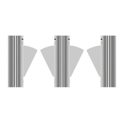 China EMC Automatic Retractable Flap Barrier Turnstiles RFID For Pedestrian Access Control CE Approved for sale