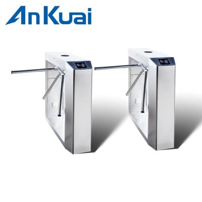 China 1200M Communication Distance Tripod Turnstile Gate with SUS304 Stainless Steel and RS485 Communication for sale