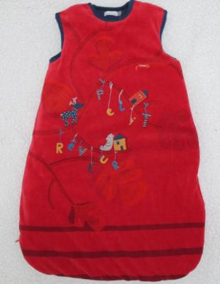 Chine Velours avec capitonner sans manche chaud d'hiver capitonné par bébé de sac de couchage à vendre