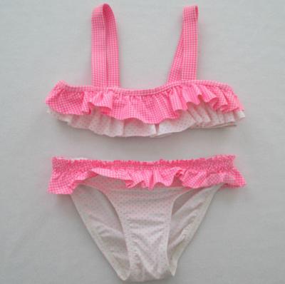 Chine Ensemble mignon de bikini de bébé de maillots de bain de bébé de Lycra partout dans la copie à vendre