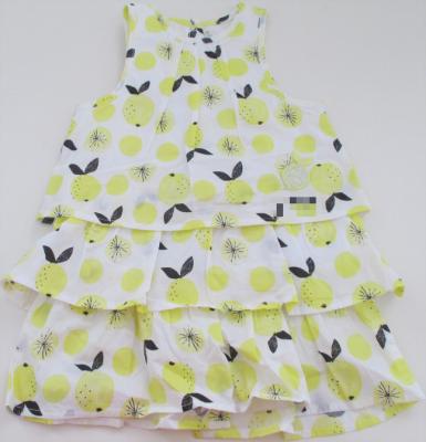 Chine Le joli bébé tissé par coton habille la robe sans manche d'été de fruit à vendre