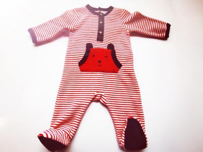 Chine Barboteuses mignonnes de coton pour le pyjama réactif de débardeur d'impression de bébé garçon à vendre