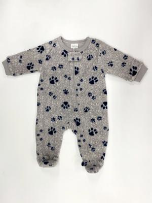 Chine La barboteuse de bébé garçon de coton de la laine polaire 260g gainent longtemps l'automne pinceau de ressort de Footie à vendre