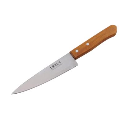 China Sustainable 6 Inch Kitchen Cooking Chef Knife Wooden Handle Meat Knife for sale