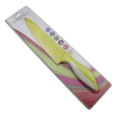 China Durable Non-stick Coating Chef Knife with PP and TPR Handle for sale