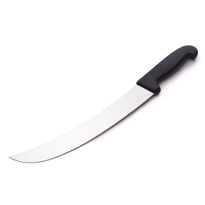 China 10 Inch Sustainable TPR Sharp Blade Handle Cutting Knife Meat Slicing Knife for sale