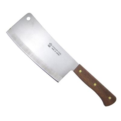 China Viable Chinese Traditional Chef 9 Inch Meat Cleaver Knife With Wooden Handle for sale