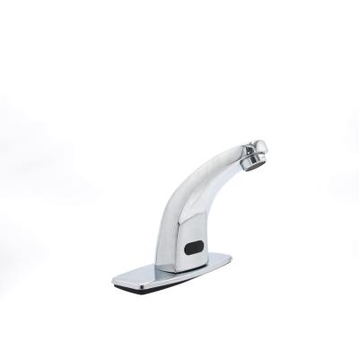 China Sense Faucets Top Sell Public Toilet Basin Single Cold Automatic Infrared Sensor Faucet for sale
