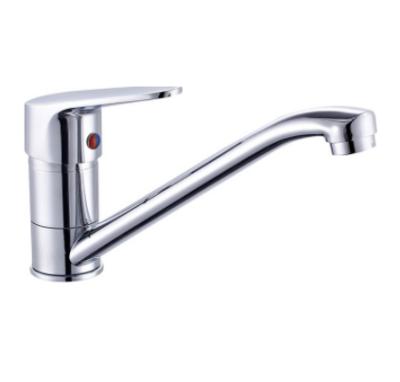 China Kitchen Fashion Modern Design Polished Easy Deck Mounted Sanitary Ware Chrome Water Kitchen Faucet Brass Sink Faucet zu verkaufen