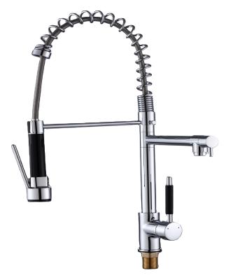 China Metered Faucets Kitchen Faucets With Pull Down Sprayer Stainless Steel Matte Black Single Handle One Hole Or 3 Hole Faucet Te koop