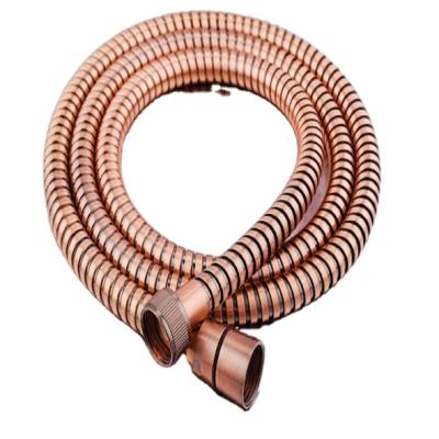 China Modern Hose All Gold Copper Shattaf Hose Wash Toilet Bidet Spray Cleaner Small Spray Parts Hose Gold Flower Shower Hose for sale