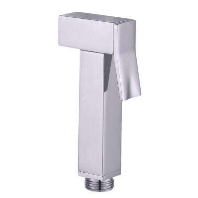 China Chrome Bidet Sprayer Toilet Spray Shattaf Hand Held Contemporary Outdoor Bidet Jet With Cut Out (one set for sale) Te koop